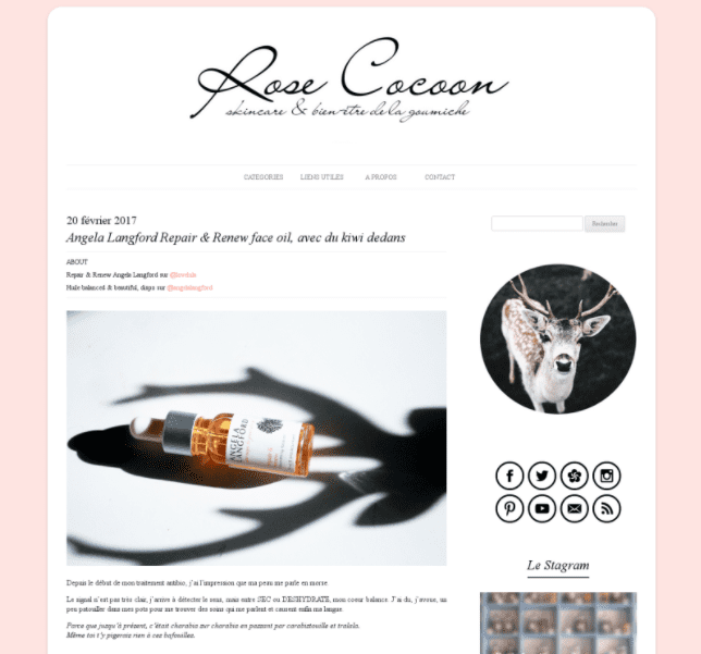 Rose Cocoon reviews Angela Langford Skincare's face oil, repair and renew